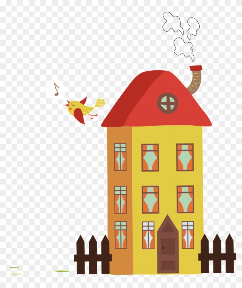 Cartoon Building High Definition Illustration - Building #1216092