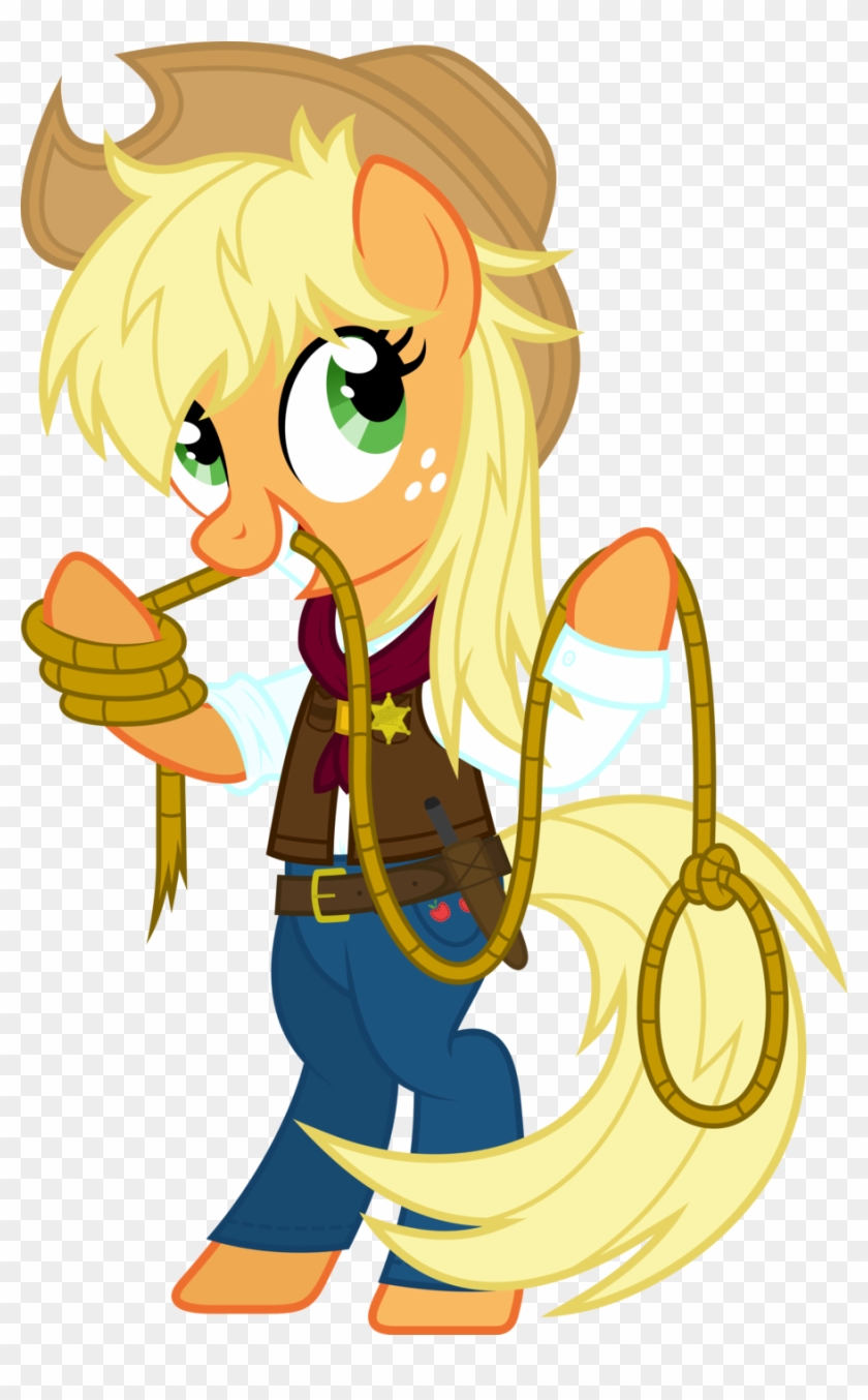 Sheriff Applejack By Hotsun6392 Sheriff Applejack By - Mlp Applejack Sheriff #1216393