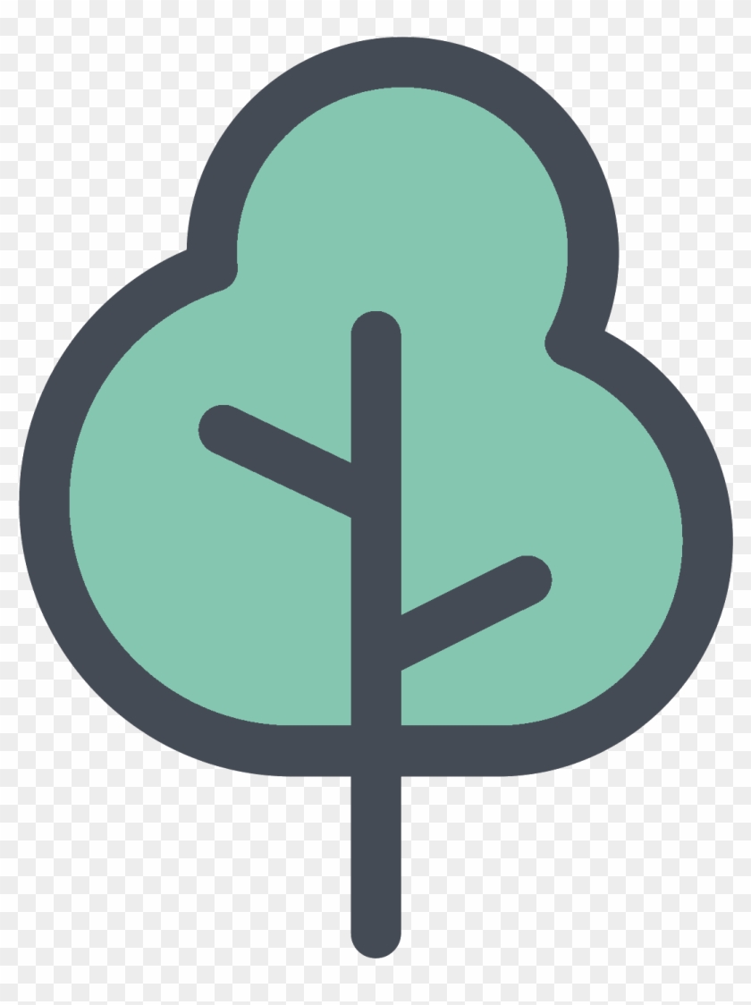 Free Download, Png And Vector - Tree Icon #1219041