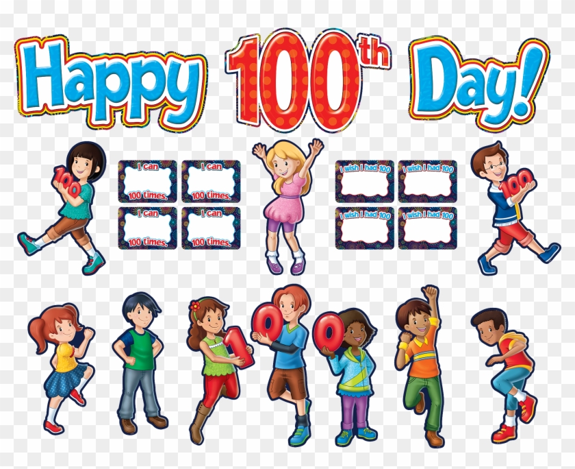 Fireworks Happy 100th Day Bulletin Board Display Set - Fireworks Happy 100th Day Bulletin Board Display Set #1221123