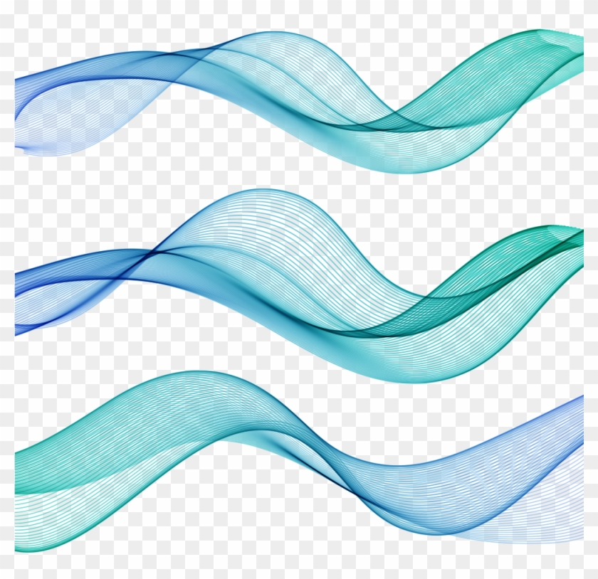 Wave Line Blue - Wave Line Blue #1223371