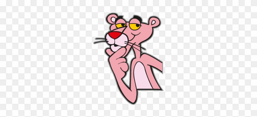 Roofing Vector Logo - Pink Panther Face #1226404