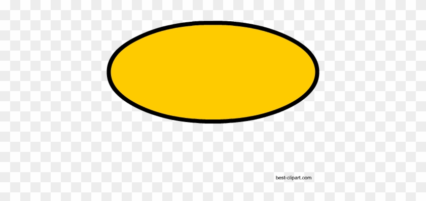 Yellow Oval Free Clip Art Image - Clip Art #197860