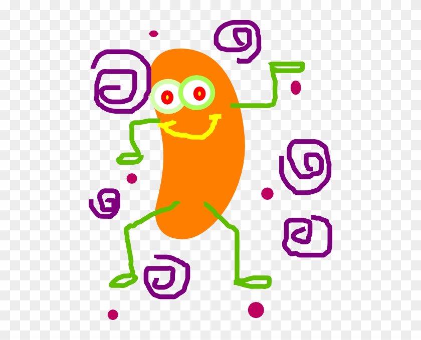 Orange Jelly Bean Clip Art - Dancing Jelly Beans Gif #198669