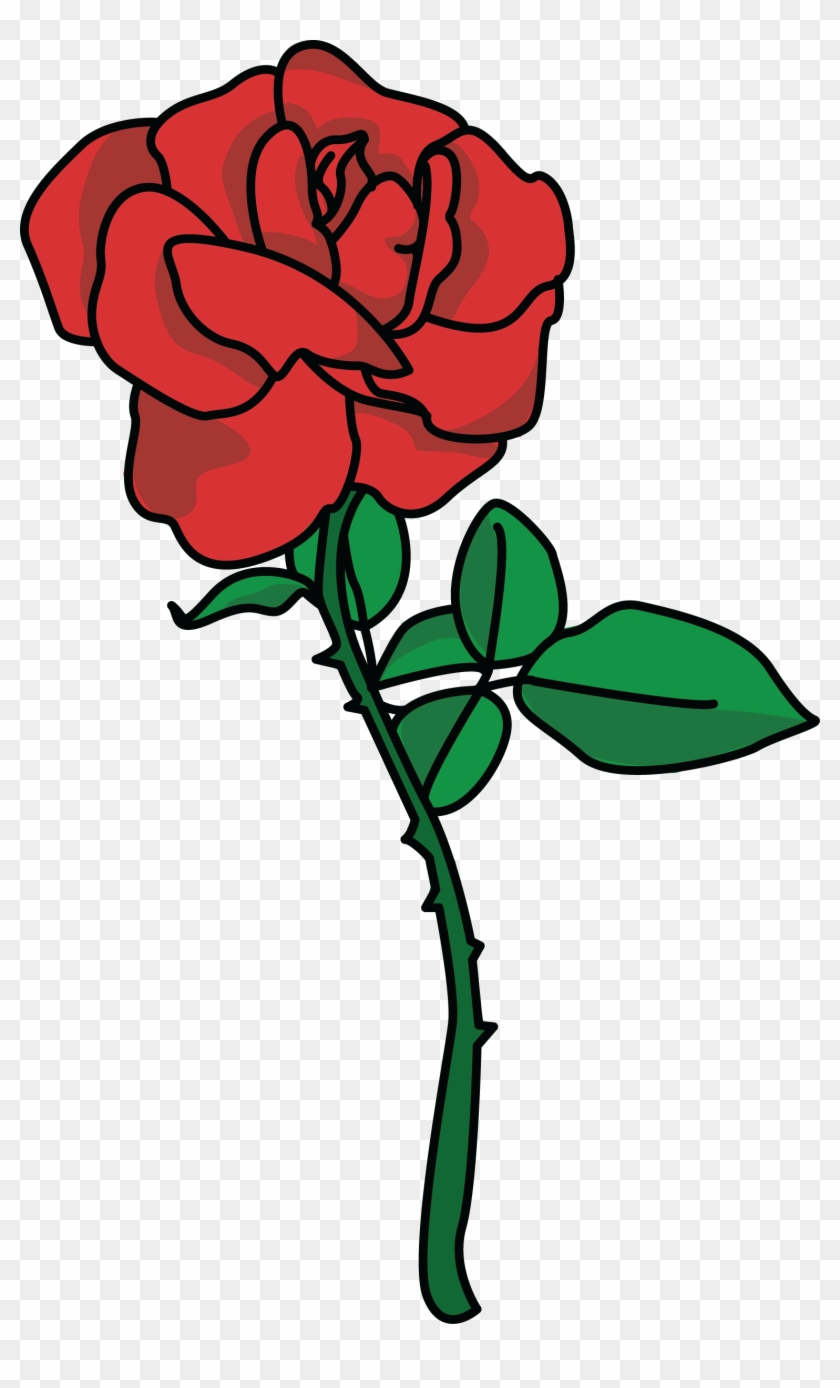 Image For Free Rose Love Clip Art - Hybrid Tea Rose #199022