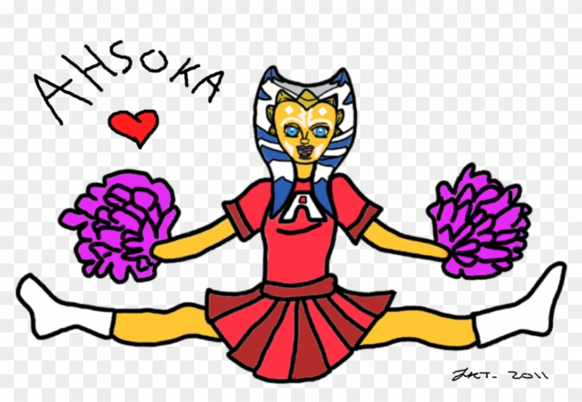 Ahsoka Cheerleader Doodle By Djklink20009 On Clipart - Cheerleader #199575