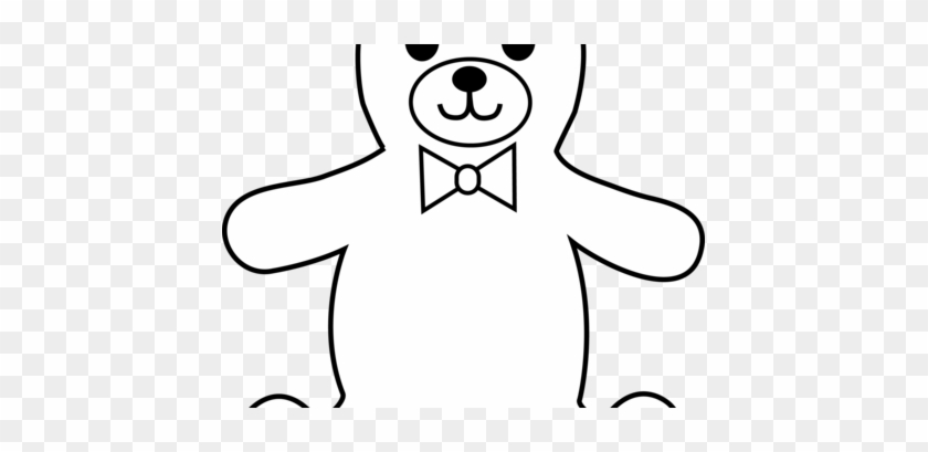 Amazing Outline Of A Teddy Bear Free Download Clip - Teddy Bear Outline Drawing #200017