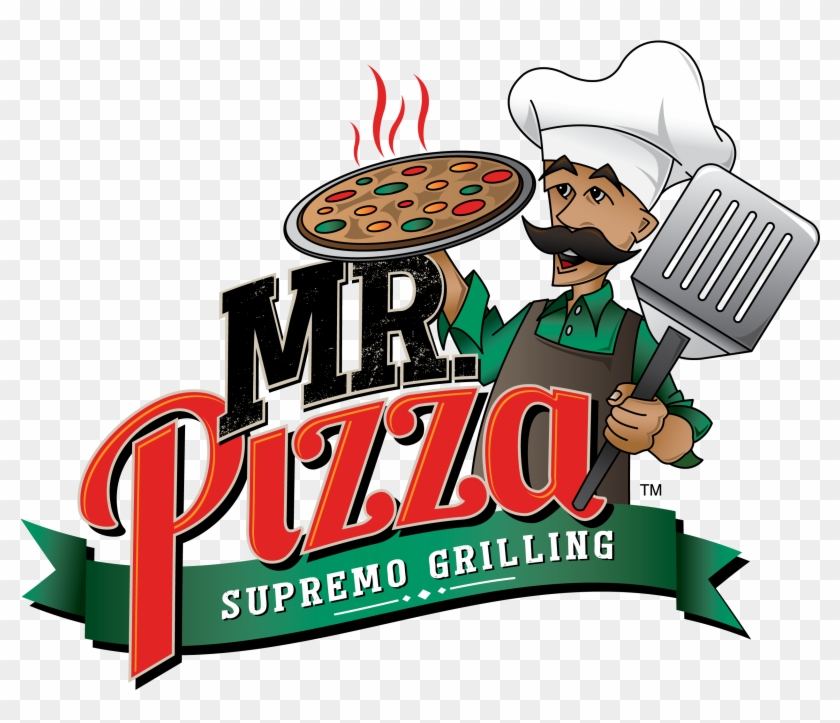 Pizza Logo With Tag - Mr. Bar B Q Cordierite Grill Stone Tiles #1228072