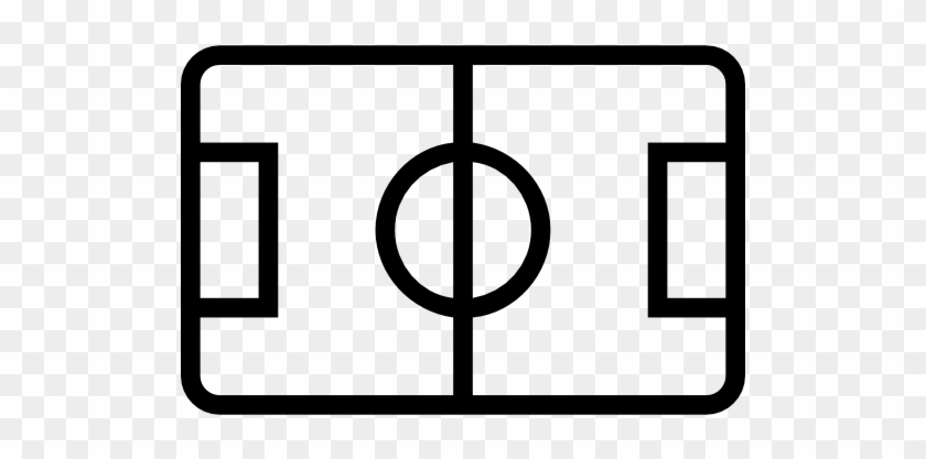 Soccer Field Top View Stroke Symbol Free Icon - Soccer Field Icon #1229044