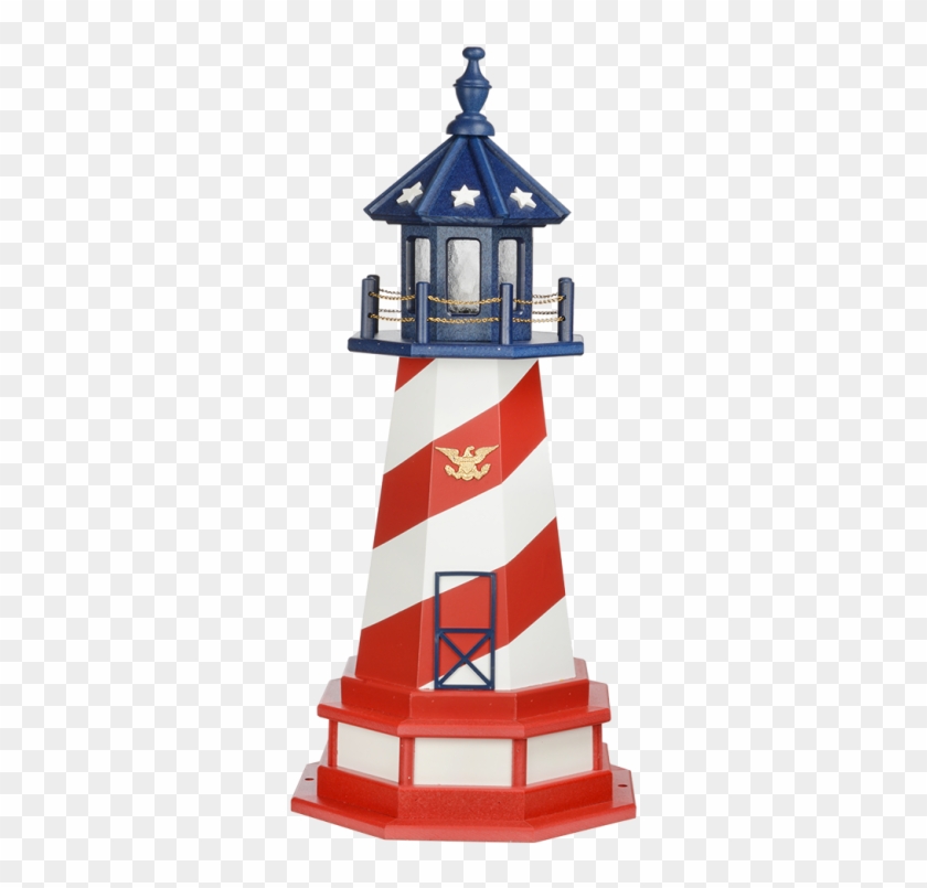 3' Patriotic Yard Lighthouse - Cape Hatteras Lighthouse #1231169