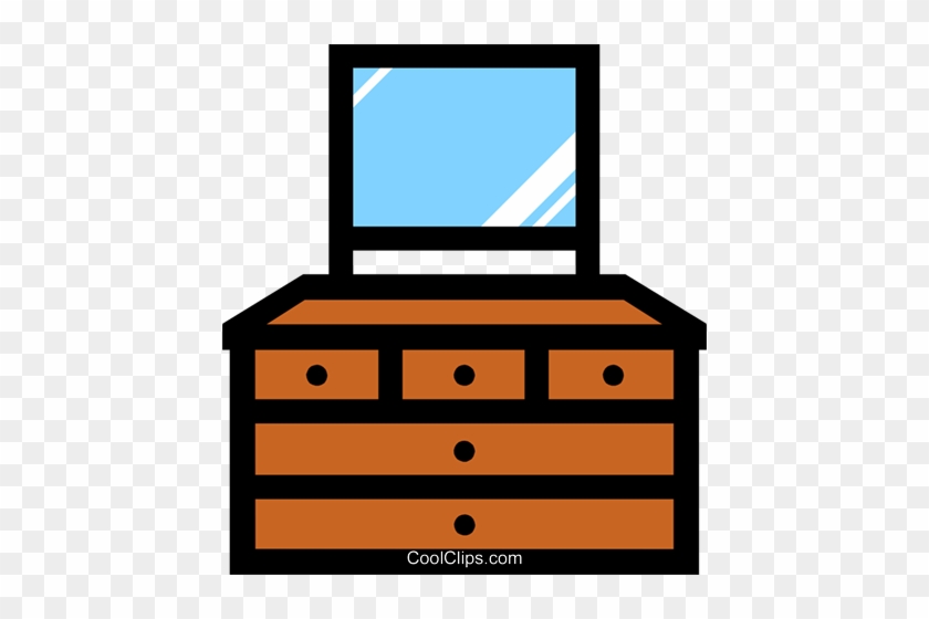 Dresser Royalty Free Vector Clip Art Illustration - Dresser Clip Art #1233571