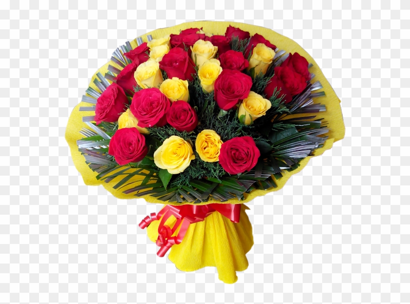 Red And Yellow Roses Bouquet #1235296