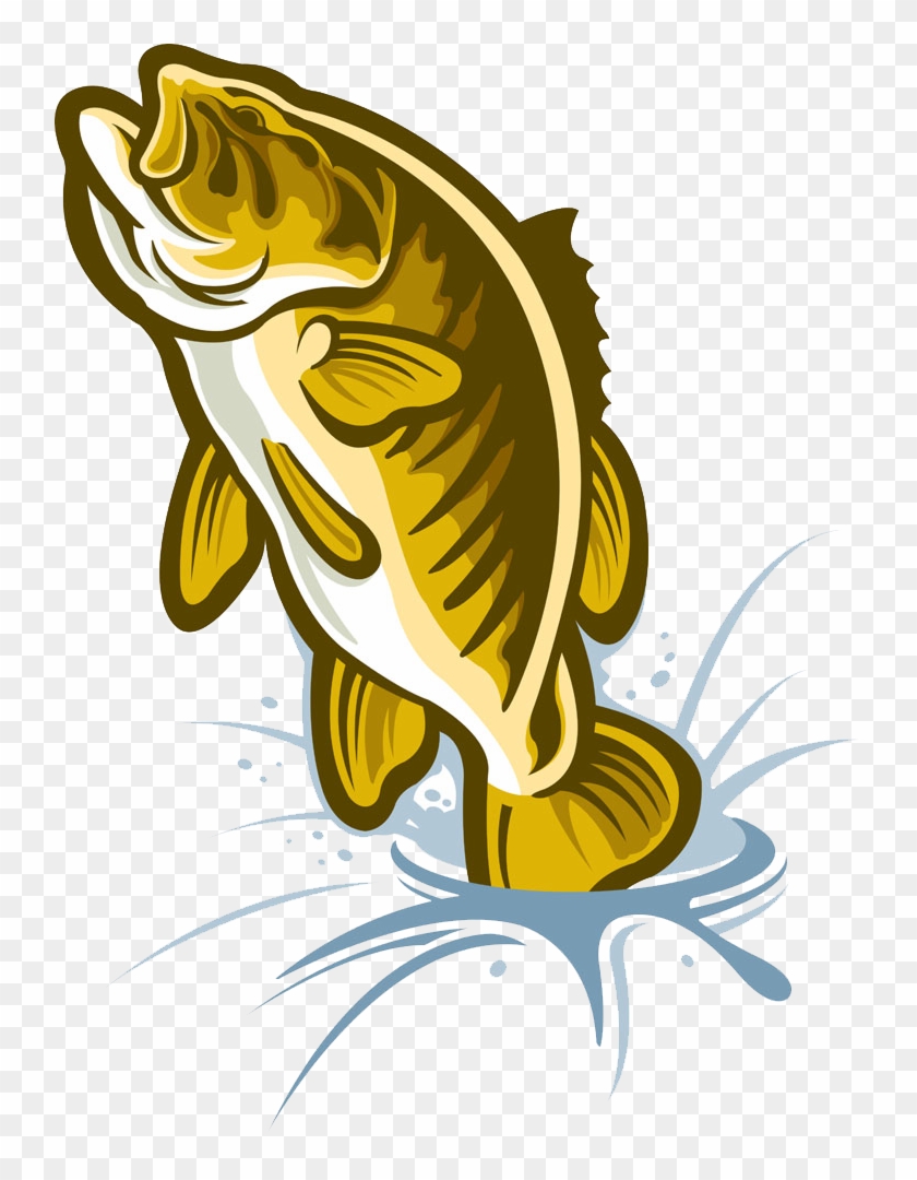 Cartoon Largemouth Bass Illustration - Illustration - Free Transparent ...