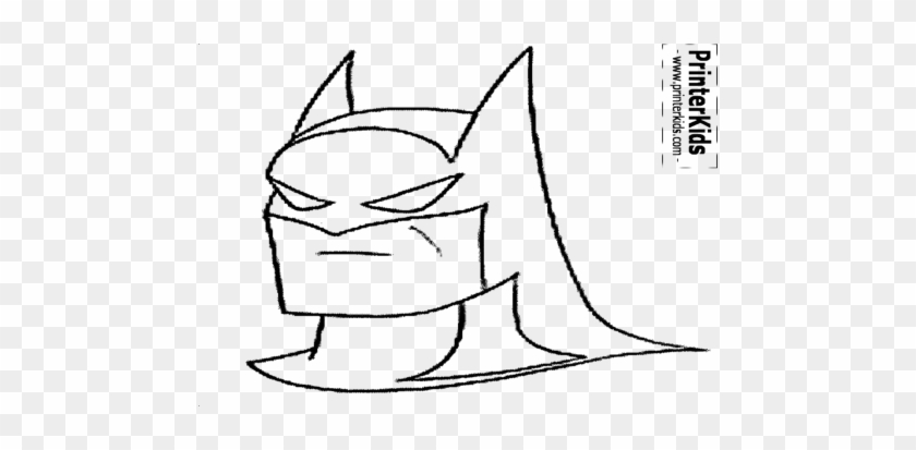Batman Head Silhouette The Mask Coloring Page - Draw Lego Batman Head -  Free Transparent PNG Clipart Images Download