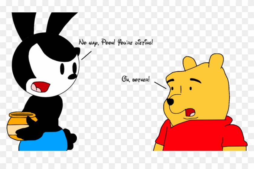 Oswald Looking After Pooh By Marcospower1996 - Cartoon #1238838