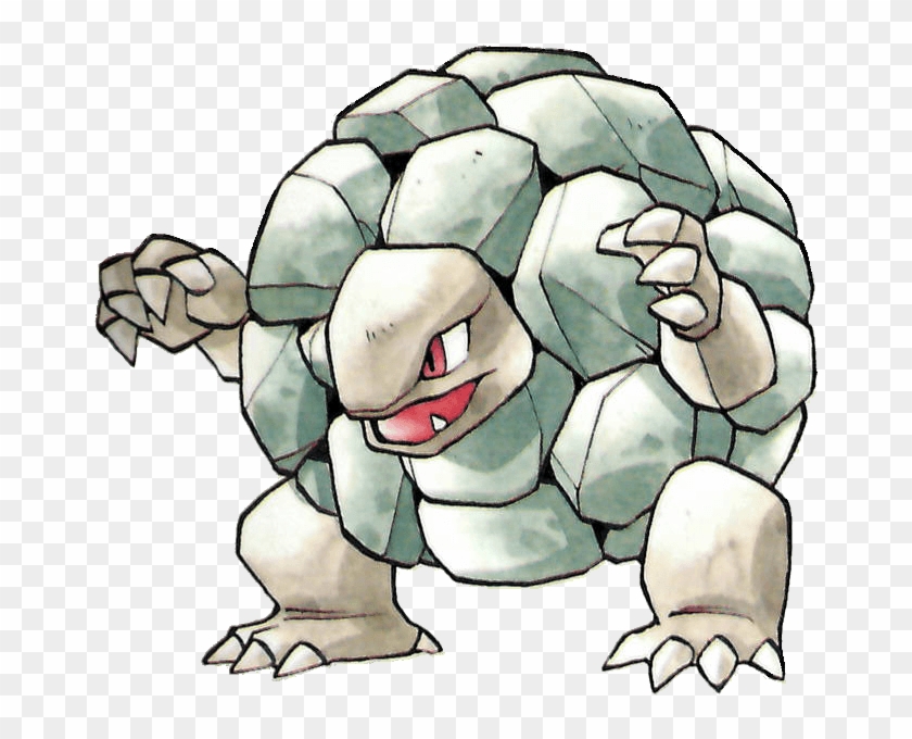 Golem From The Official Artwork Set For Pokemon Red Golem Pokemon Yellow Free Transparent Png Clipart Images Download
