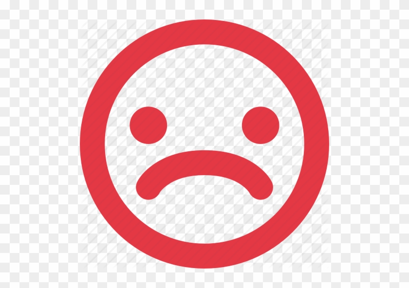 Sad Smiley Red Sad Face Icon Free Transparent Png Clipart Images | The ...