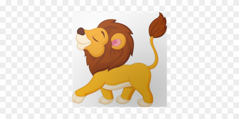 Lion Walking Cartoon #1242433