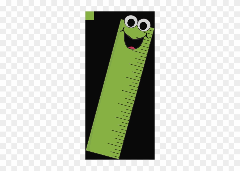 Green Cartoon Ruler Clip Art Green Ruler Clipart - Writing #1243403