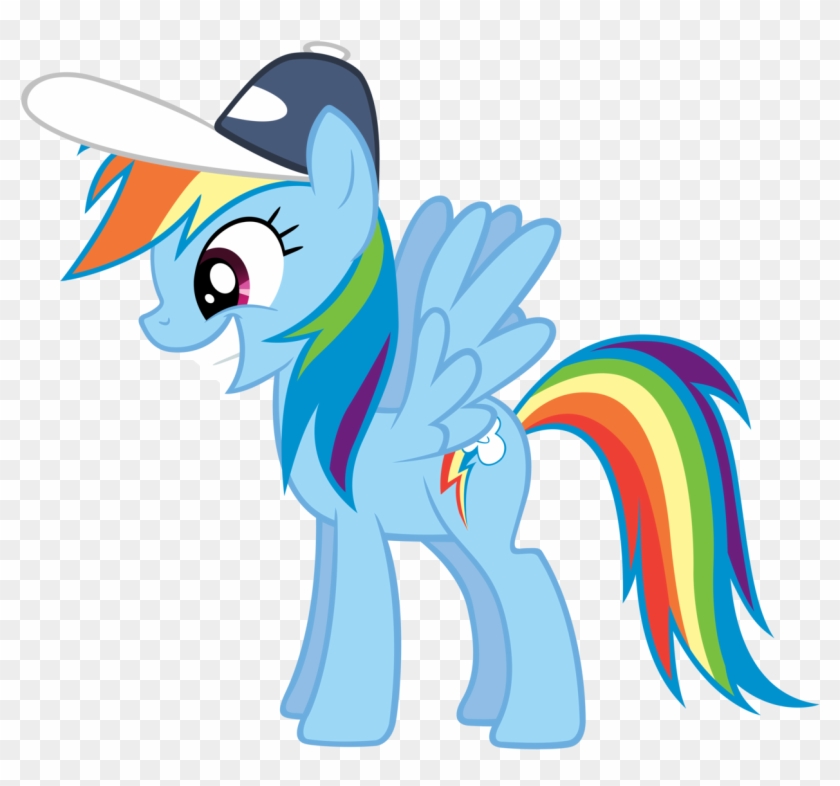 Rainbow Dash Happy Vector For Kids - Rainbow Dash #1244466