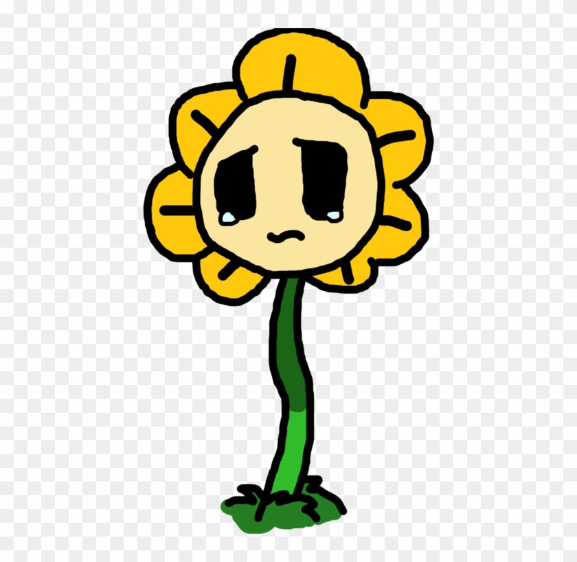 Sad Flowey By Goldensphere - Sad Plant Clipart #1245363