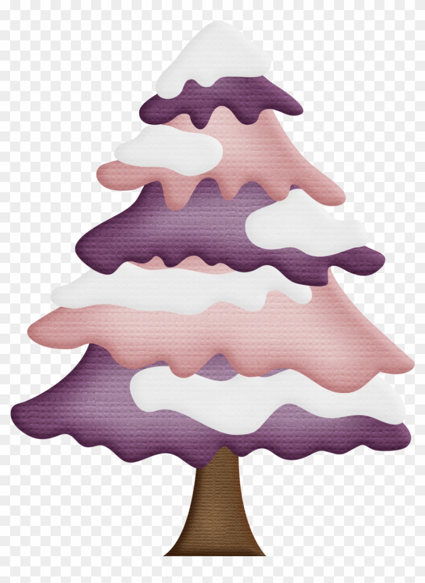 Snowy Tree Clipart - Christmas Tree #1246466