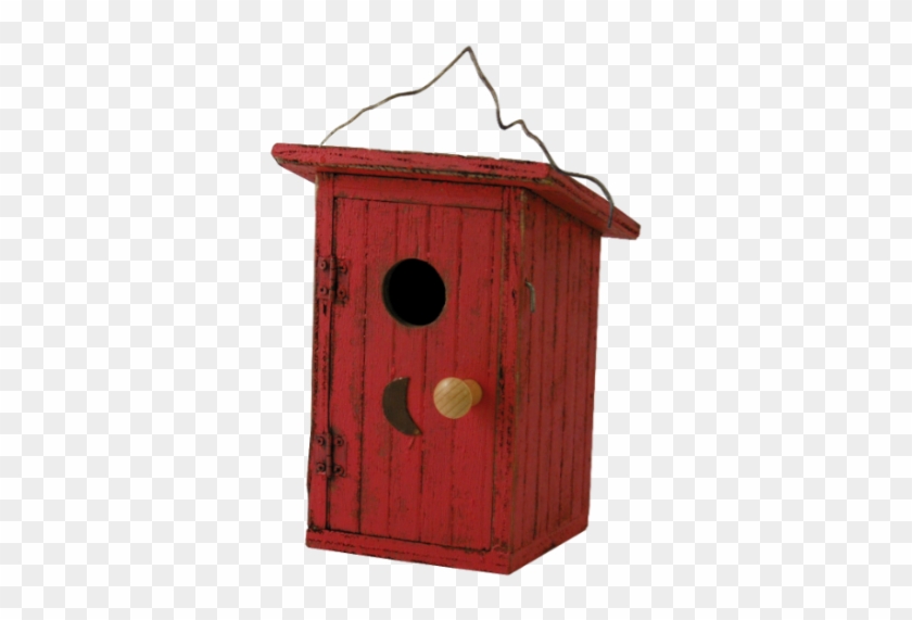 Birdy Loo Birdhouse - Birdie Loo Birdhouse, Red, Birdhouses, By Songbird #1246531