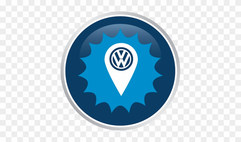 Volkswagen logo brand car symbol name blue design Vector Image