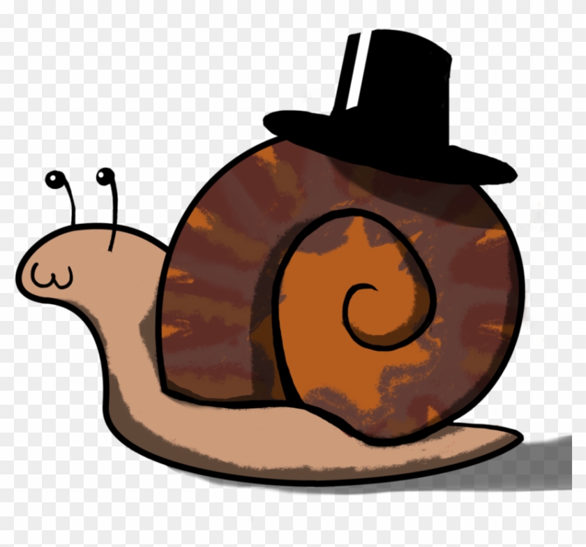 Snail With Top Hat By Sheepguin - Snail With A Top Hat #1248405