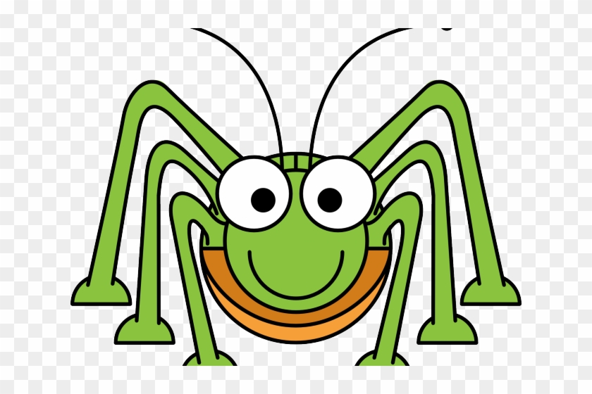 Grasshopper Clipart Green Spider - Grasshopper Clip Art #1249550