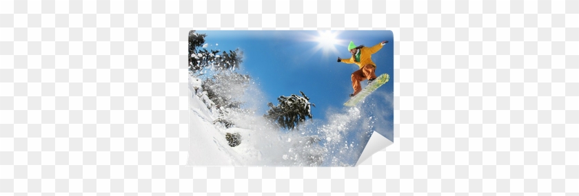 Snowboarder Jumping Against Blue Sky Wall Mural • Pixers® - Phoenix Technologies All In One Computer Corellia 9 #1250958