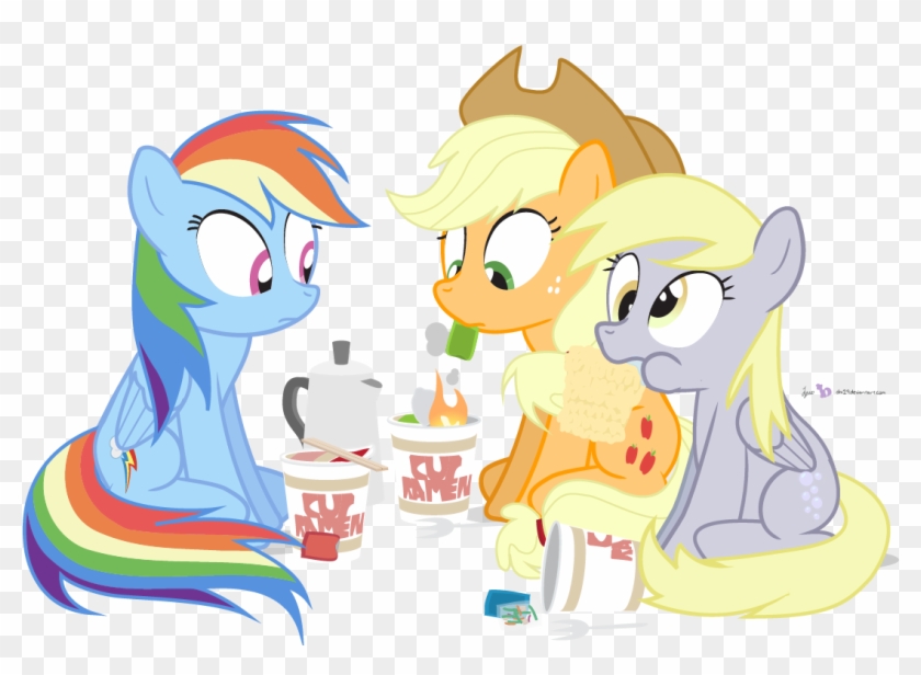 Dm29, Chopsticks, Cup Noodles, Derpy Hooves, Drool, - My Little Pony Ramen #1252948