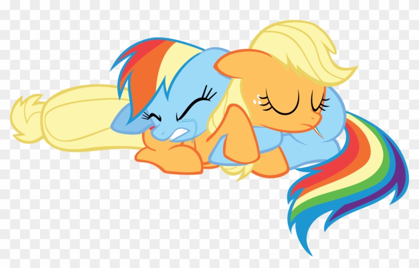 A Solemn Summer Night - Rainbow Dash And Applejack Vector #1253022