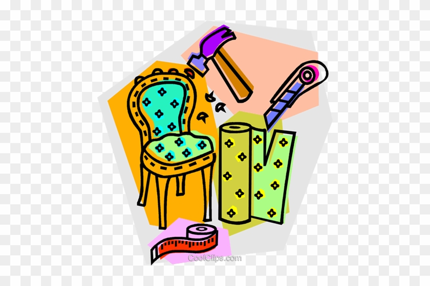 Re Upholster Royalty Free Vector Clip Art Illustration - Re Upholster Royalty Free Vector Clip Art Illustration #1253724