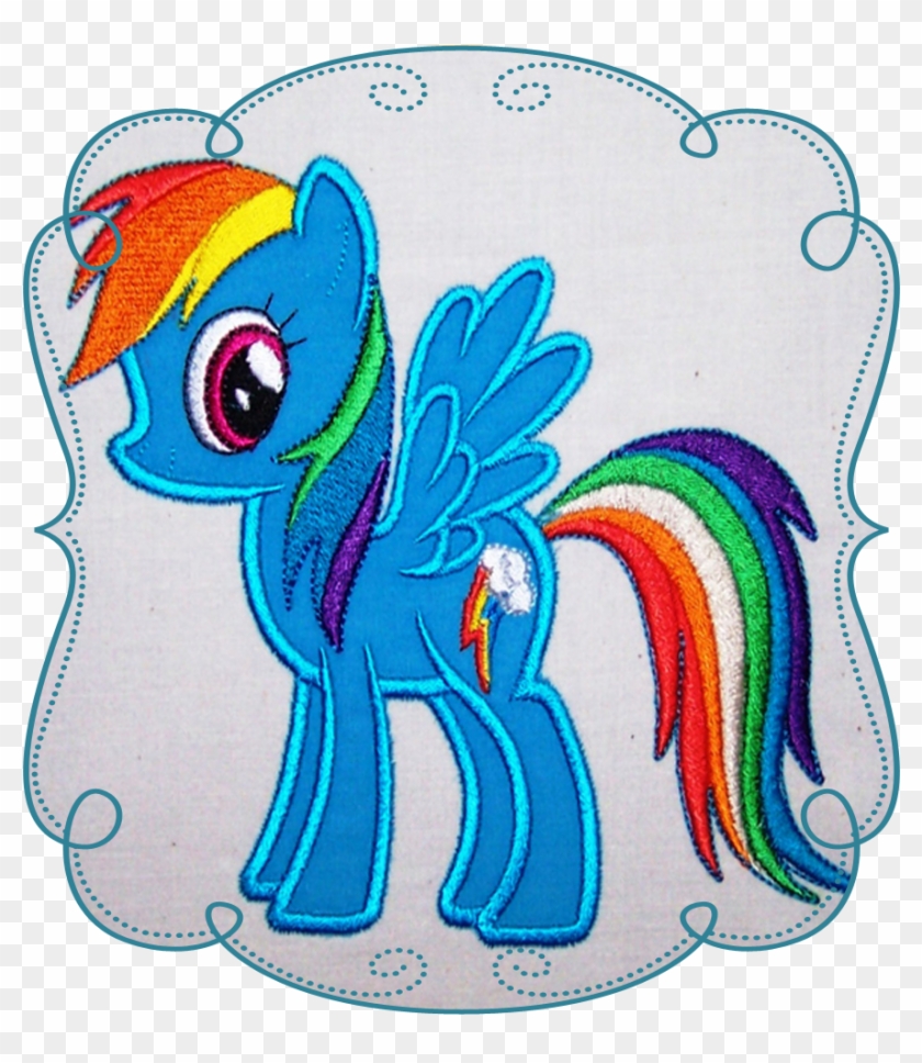 Blue Rainbow Pony - Mane #1254156