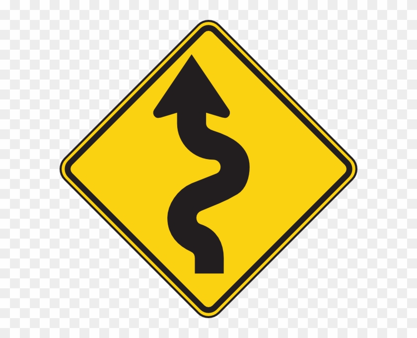 Winding Road Ahead Sign #1254927