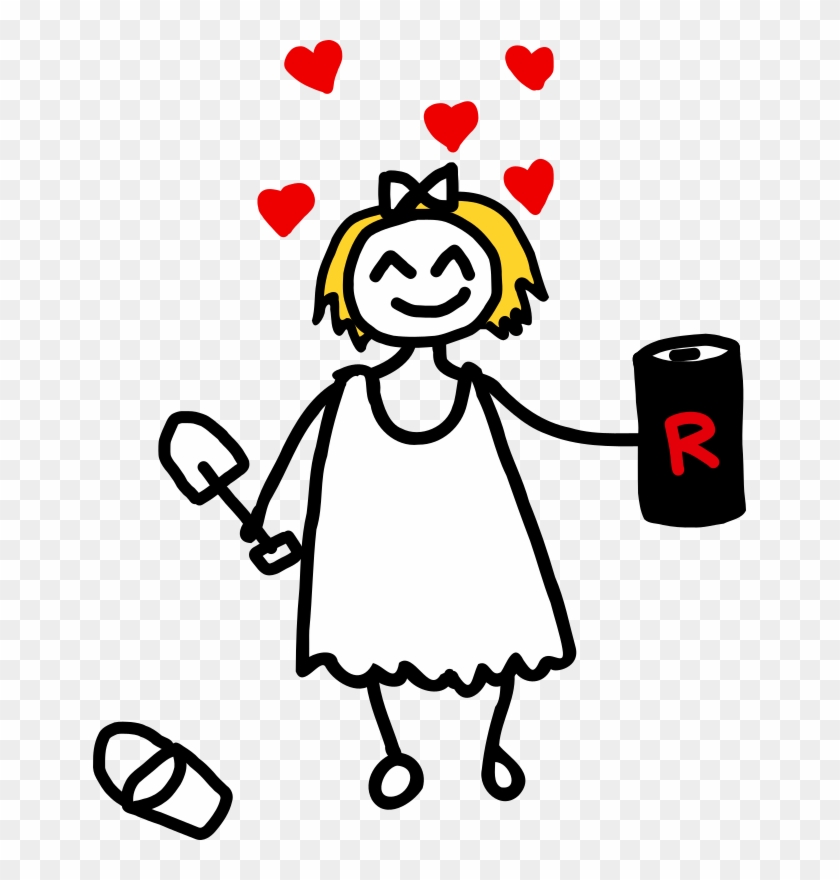 Clipart Girl In Love - Drawing #1256197