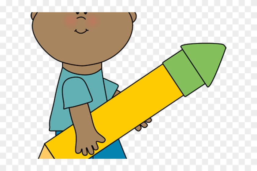 Pencil Clipart Boy - Clip Art #1256615