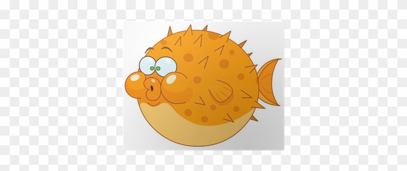 Cartoon Blowfish #1256726