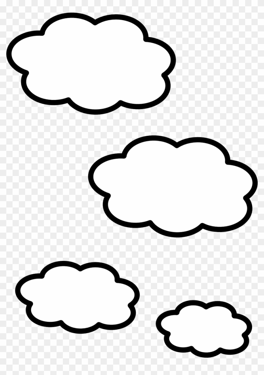 Cloud Clip Art Clouds Clipart Black And White Free Transparent Png Clipart Images Download