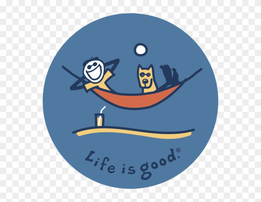 Jake And Rocket Hammock Sticker - Life Is Good Hammock #1259878