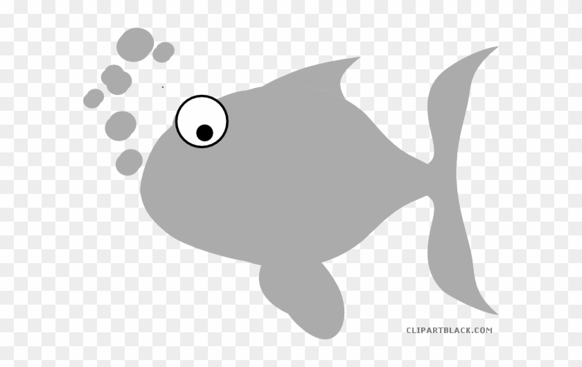 Grayscale Fish Animal Free Black White Clipart Images - Fish Clip Art #1259891