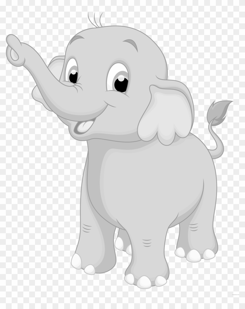 Elephant Animal Free Black White Clipart Images Clipartblack - Elephant Clipart #1261933