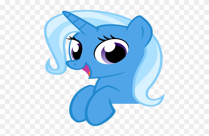 Sticker Other Trixie My Little Pony Mlp Bleu Sourire - Cartoon #1262174