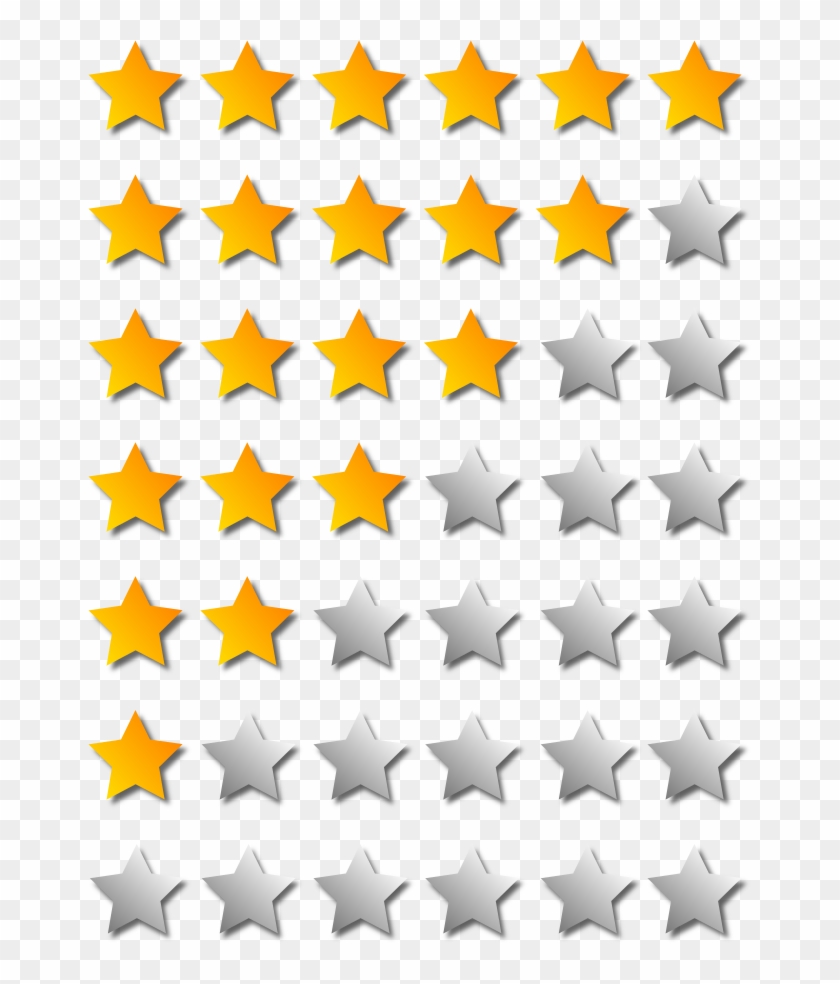 6 Star Rating - Vector Graphics #1262407