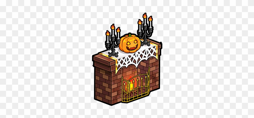 Furniture-halloween Fireplace Render - Unison League New Halloween #1263679