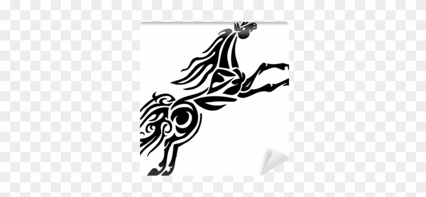 Horse In Tribal Style - Vector Graphics - Free Transparent PNG Clipart ...