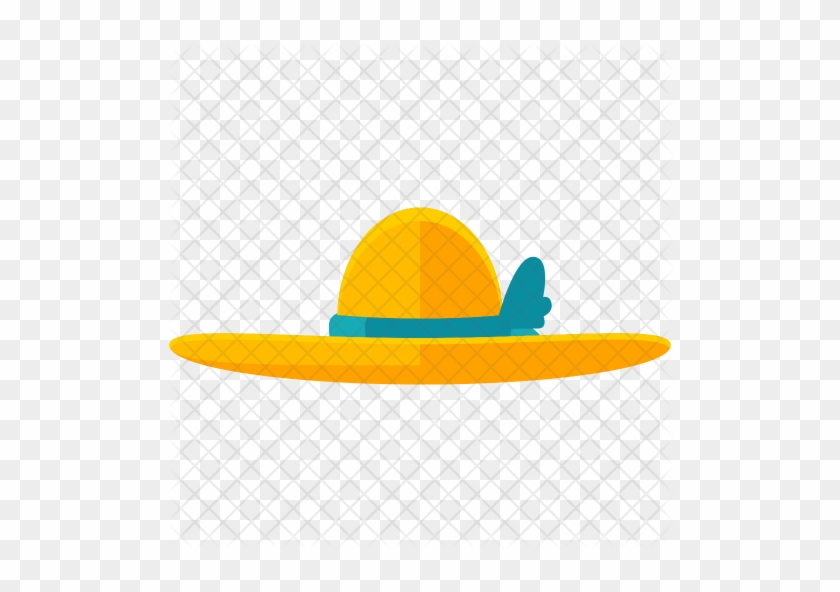 Beach Hat Icon - Scalable Vector Graphics #1265400