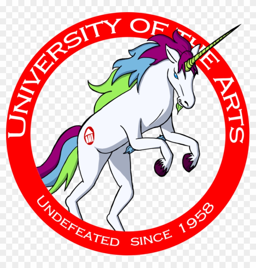 Artie The Uarts Unicorn By Ljbluefox - University Of The Arts Unicorn #1265805