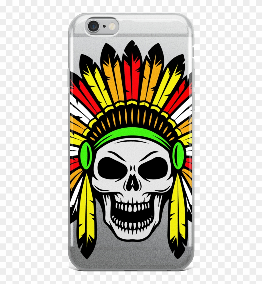 Skull Headband Iphone Case - Illustration #1266351